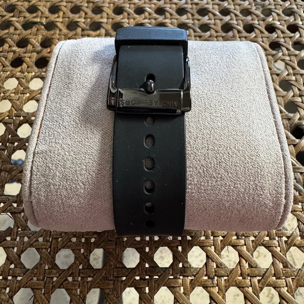 Michael Kors Women's Slim Black on Black Watch (42mm) - Picture 4 of 4